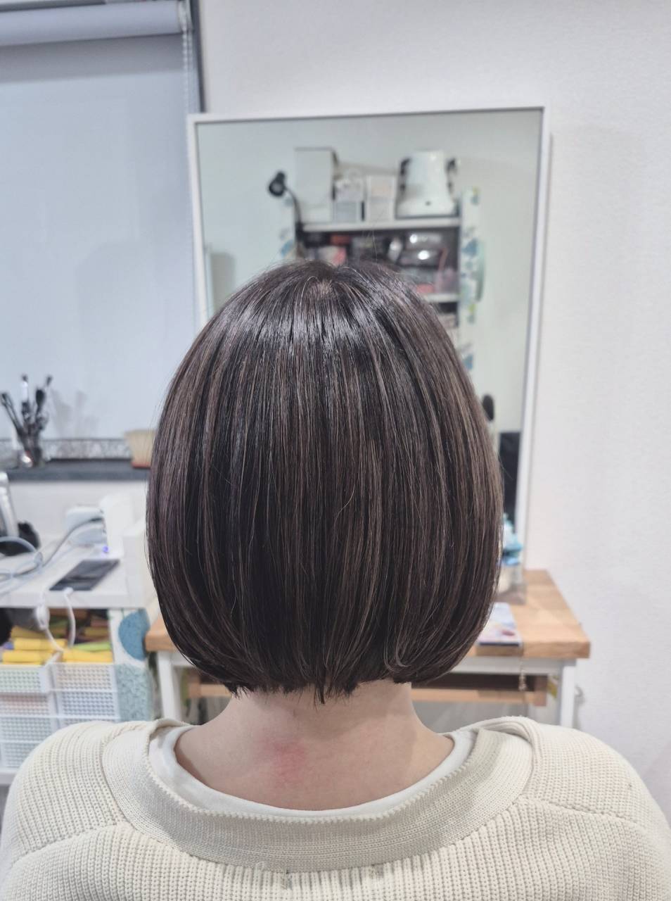 白髪ぼかしハイライト