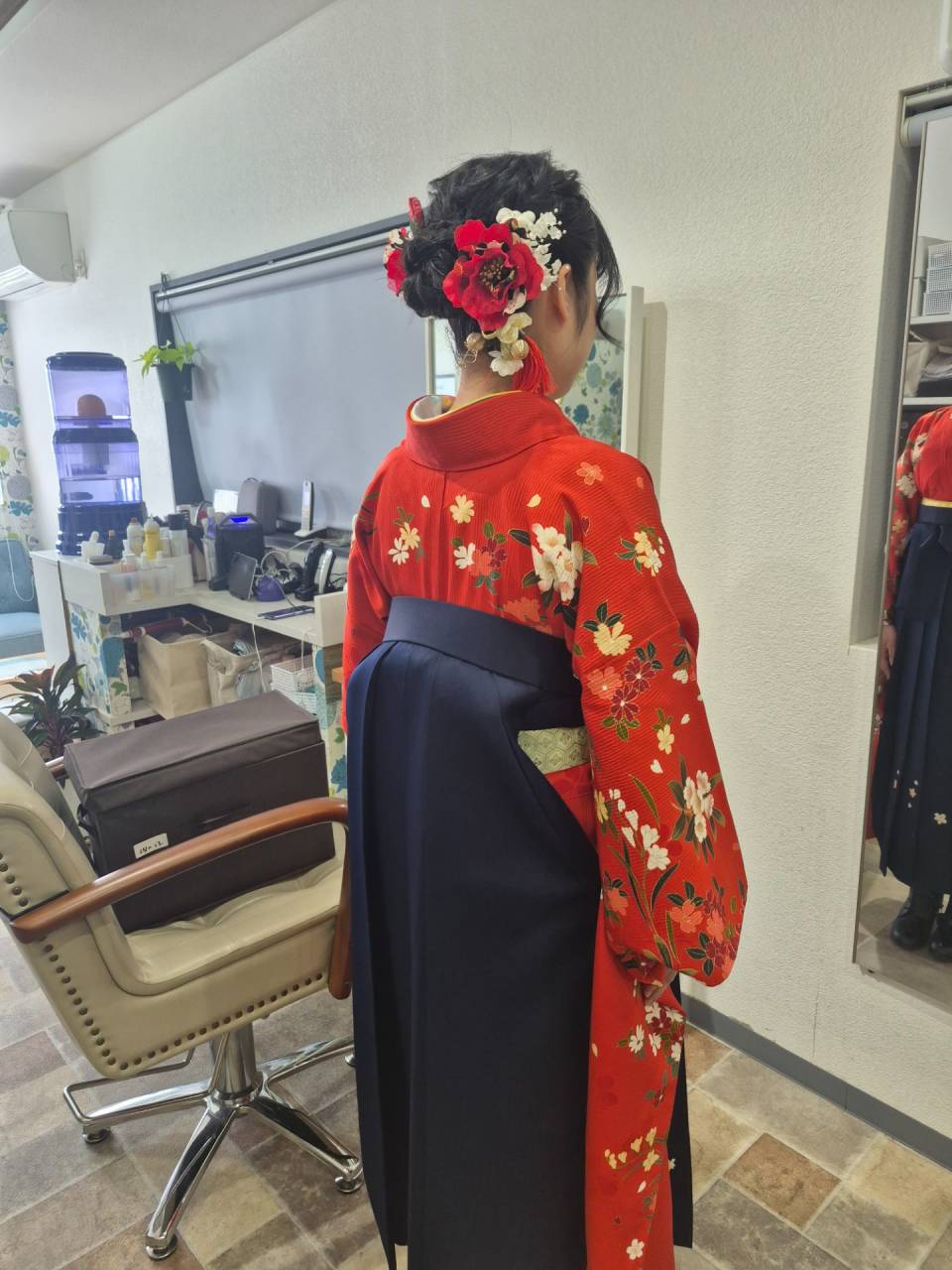 袴着付けヘアセット