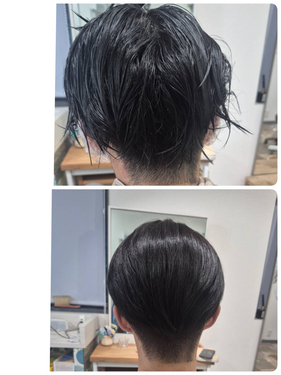 メンズ縮毛矯正 リタッチ