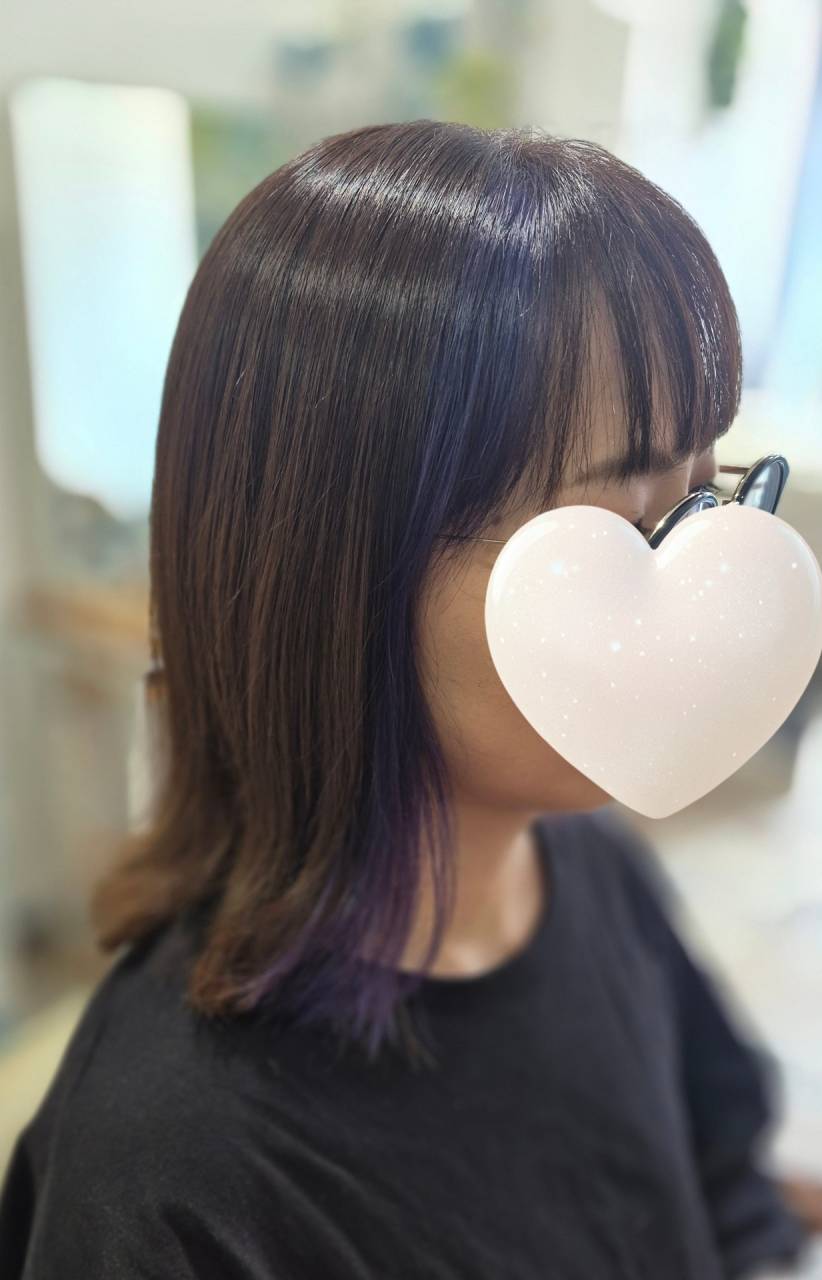 インナーカラー 紫
